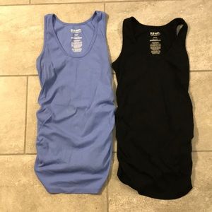 Old Navy long maternity tanks bundle lot ruching